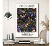 lianyibo 1pc Vintage Humming Birds Exhibition Prints Wall Art Poster,Canvas Aesthetic Home Decor Accessories Print Poster 50x70cm framework