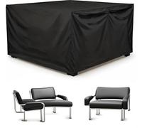 lianyibo 420D Oxford Fabric Outdoor Patio Table Covers 220x160x70cm Cube Garden Furniture Covers Waterproof Anti-UV, Garden Square Chair and Table Rattan Sofa Cover for outside