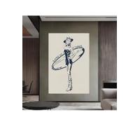 lianyibo Coastal Cowgirl Canvas Wall Art Aesthetic, Western Cowgirl Posters Prints, Beachy Living Room Bedroom Wall Decor(70x100cm/Inner frame)