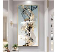 lianyibo Nordic Style Golden Deer Tree Canvas Poster Prints，Luxurious Wall Art Modern Canvas Paintings，for Living Room Home Decor 60x100cm Frameless