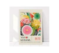 lianyibo Yayoi Kusama Wall Art Poster, Vintage Abstract And Whimsical Canvas Print For Aesthetics, Living Room, Bedroom Decor(50x75cm/Inner frame)