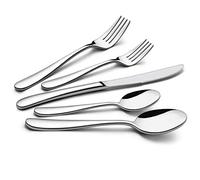 LIANYU 60-Piece Heavy Duty Silverware Set, Stainless Steel Flatware Cutlery Set for 12, Heavy Weight Eating Utensils Tableware, Mirror Polished, Dishwasher Safe