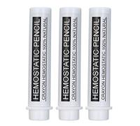 LIANZHU 3PCS Pen Type Styptic Pencils Set Bloodstone Stops Cuts Bleeding Shaving Cut Stick Anti-Infection Men's Shaving Tool, White