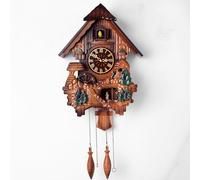 LIANZHUANG Cuckoo Clock, Cuckoo Bird Wall Clock, Pendulum Clock That Sings on Hour, Cuckoo Bird Voices Call, Couple Dances To Music,C