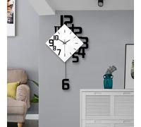 LIANZHUANG Large Wall Clock for Living Room Decor, Silent Modern Battery Operated Decorative Pendulum Wall Clocks for Kitchen, Bedroom, Office, Kitchen, Gifts,50cm