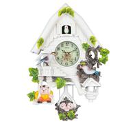 LIANZHUANG Wall Cuckoo Clock, Pendulum Clock, Living Room Decoration Wall Clock,A