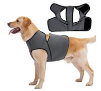 LIANZIMAU Breathable Dog Anxiety Vest - Dog Anxiety Jacket for Thunder,Fireworks and Separation，Adjustable Neck Abdomen Lightweight Wrap Dogs Calming Jacket for Smal Medium Large Dogs Relief Coat