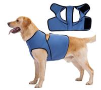 LIANZIMAU Breathable Dog Anxiety Vest - Dog Anxiety Jacket for Thunder,Fireworks and Separation,Adjustable Neck Abdomen Lightweight Wrap Dogs Calming Jacket for Smal Medium Large Dogs Relief Coat