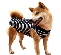 LIANZIMAU Dog Recovery Suit Neuter Onesie Breathable Surgical Abdominal Wounds And Skin Protector Avoid Licking Cone E Collar Alternative After Surgery Wear 3XL Blue
