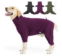LIANZIMAU Warm Fleece Dog Coat with Legs - Full Body Winter Jacket for Small, Medium & Large Dogs