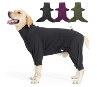 LIANZIMAU Warm Fleece Dog Coat with Legs - Full Body Winter Jacket for Small, Medium & Large Dogs
