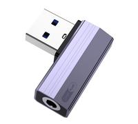 Liaoan USB to 3.5mm Jack Audio Adapter, USB-A to 3.5mm Female Headphones, Suitable for PS4/PS5/headphones/Mac/Linux/laptops/desktops/docking Stations