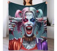 LIAOHENKAN Clown Girl Anime Throw Blanket 3D Printed Fleece Throw Blankets Kids Gift,Plush Sherpa Blanket Couch Bed Sofa Nursery Soft Fuzzy Decor Original Concept 70x80inch(180x200cm)