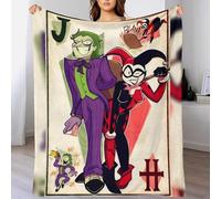 LIAOHENKAN Clown Girl Anime Throw Blanket 3D Printed Plush Sherpa Blankets for Kids & Adults All Season Couch Sofa Flannel Fleece Blanket Original Concept 80x90inch(200x230cm)