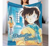 LIAOHENKAN Detective Conan 3D Print Blanket Sofa Flannel Throw Soft Blankets Gift for Boys Anime Micro Fleece Blanket Breathable Decor Bed Sofa Blanket for Kids Adults Gifts 60x80inch(150x200cm)