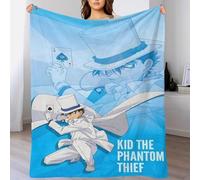 LIAOHENKAN Detective Conan 3D Printed Anime Plush Sherpa Blanket Flannel Fleece Blankets for Boys Girls Toddler Couch Bed Sofa Nursery Throw Blanket Decor 50x60inch(127x152cm)