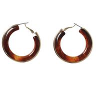 Liars & Lovers Amber Tortoiseshell Hoop Earrings