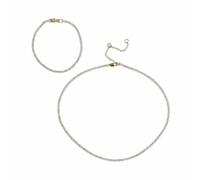 Liars & Lovers Crystal Necklace and Bracelet Tennis Set
