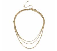 Liars & Lovers Gold Plated Multilayer Snake Chain Necklace