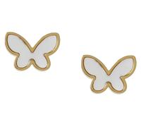 Liars & Lovers Gold Stainless Steel Butterfly Stud Earrings
