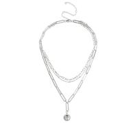 Liars & Lovers Silver Ball Pendant Multilayered Necklace