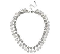 Liars & Lovers Silver Pearl and Crystal Statement Necklace