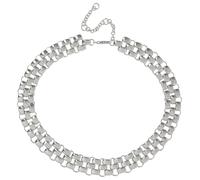 Liars & Lovers Silver Tone Watch Strap Chain Necklace