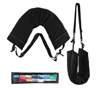 LIASVP Stuffable Travel Pillow Clothes, Neck Pillow Fill with Stuff and Clothes with Adjustable Straps, U Shaped Neck Pillow for Extra Luggage Travel Essentials(No Filler)