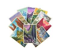 LIAUMO 13pcs Travel Middle Earth Landscape Posters, Nordic Painting Wall Art Collage Kit, Home Bar Office Decal,Birthday Holiday Gifts Unframed paper 11.3x16.5inch