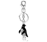 Liavy's Penguin Charm Fashionable Keychain - Sparkling Crystal - Unique Gift and Souvenir