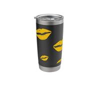 Lib Pattern Yellow Deluxe Stainless Steel Insulated Tumbler