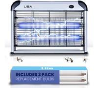 LiBa Electric Bug Zapper, Insect and Fly Killer 20W Insect Bug Catcher - Mosquito, Fly, Moth, Wasp Killer for Indoor, Fly Zapper Repellent with 2 Pack