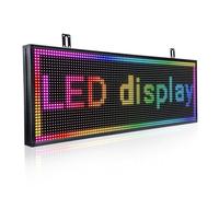 LIBACHENPL Programmable Scrolling Led Sign Digital Signage Displays Sports Ticker Glance Advertising Screen Electronic Message Banner Customizable Business for Outside Sale Message Board 39"X14"