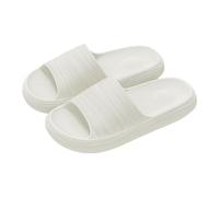 LIBANGRONG-888 Shower Slippers Bath Slippers for Women and Men Soft Comfort Non-Slip Shower Sandals Quick Drying Pool Beach House Slides Outdoor slippers(White,Alpha Large)