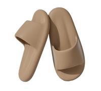 LIBANGRONG-888 Shower Slippers Shower Cloud Slides for Women and Men Non-Slip Thick Sole Slippers Soft Lightweight Bath Shoes for Indoor & Outdoor Outdoor slippers(Bruin,Alpha X-Large)