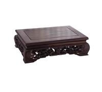 LIBANGRONG-888 Vase Bonsai Base Blackwood Rectangular Carving Bonsai Base Display Stand Display Stand Base(Medium)