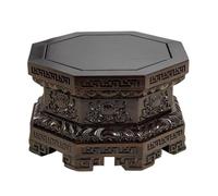 LIBANGRONG-888 Vase Bonsai Base Octagonal Ebony Display Stand Vase Bonsai Base Display Stand Base(Small)