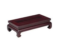 LIBANGRONG-888 Vase Bonsai Base Rectangular Mahogany Carving Vase Bonsai Base Display Stand Base(Large)