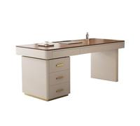 LIBANGRONG-888 Writing desk Home Office Desks with Drawers and Power Outlets, Modern Work/Writing/Study Table with File Cabinet Computer Desks(M)