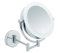 Libaro Tokyo XXL Cosmetic Mirror LED Magnifying Mirror Wall Mounted Dimmer Function Auto-Off Batteries or USB (3X/7X)