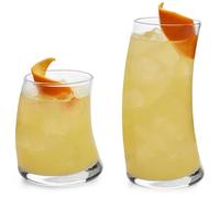 Libbey 16-Piece Swerve Glassware Set by Libbey