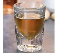 Libbey 5126/A0007 Fluted Whiskey/Shot Glass 2 oz with 1 oz Capacity Line, SET of 6 w/Bonus FDL Picks