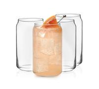 Libbey Classic Can Tumbler Glasses, 16-Ounce, Set of 4