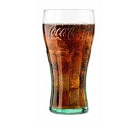 Libbey CLASSIC COCA-COLA Green Glass Tumbler GIFT SET OF 4 Glasses (6 Tall--16.75 oz. Size) by Libbey