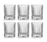 Libbey Flashback Tumblers - 355ml / 35.5cl - Pack of 6 - Dishwasher Safe - Solid Glass - Classic Vintage Design