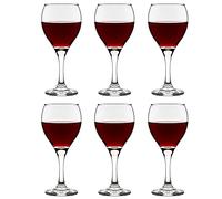 Libbey Red Wine Glass Teardrop 318 ml / 31.8 cl Set of 6 Dishwasher Safe Timeless Strong Quality