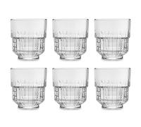 Libbey TarQ Drinking Glass 355 ml / 35.5 cl Set of 6 Stackable Dishwasher Safe