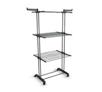 Libbi Lou 3 Tier Clothes Airer Drying Rack in Metallic Silver Libbi Lou Metallic Silver