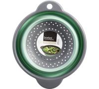 Libbi Lou Collapsible Silicone Kitchen Colander Space Saving Folding Food Strainer for Kitchen & Travel (23cm) BPA-Free - Assorted Colours