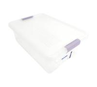 Libbi Lou Plastic Storage Box with Lids | Stackable Clear Containers for Kitchen, Office, Crafts, Tools & Household Essentials 20 Litre (2 Set)